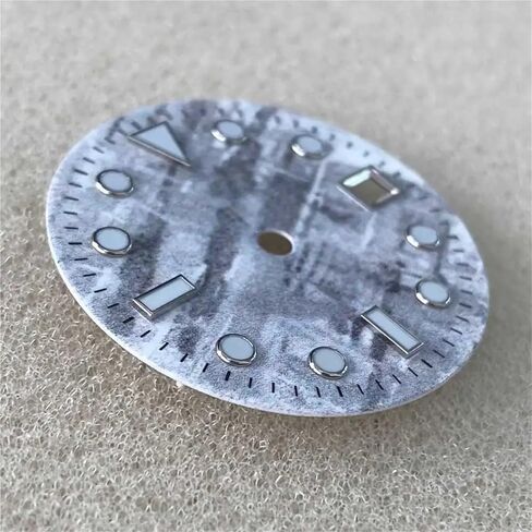 Wikene Watch Replacement dial Meteorite Dial 29mm Blue Luminous Watch Faces Men's Watch Replacement Accessory for ETA2836 8215 8205 2813 Movement in Kuwait