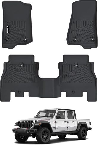 Floor Mat Set for 2020-2025 2026 Ford Explorer 6-Seat—All-Weather, Stain-Resistant Floor Mats & Trunk Liner & Backrest Mat & Door Sill Protector,Custom Fit for Ford Explorer 6 Seat Accessories in Saudi Arabia
