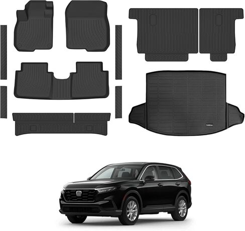 Floor Mat Set for 2020-2025 2026 Ford Explorer 6-Seat—All-Weather, Stain-Resistant Floor Mats & Trunk Liner & Backrest Mat & Door Sill Protector,Custom Fit for Ford Explorer 6 Seat Accessories in Saudi Arabia