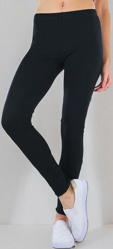 ToBeInStyle Women's Skinny Fit Cotton Full Length Leggings Tights - Regular and Plus Sizes in Saudi Arabia