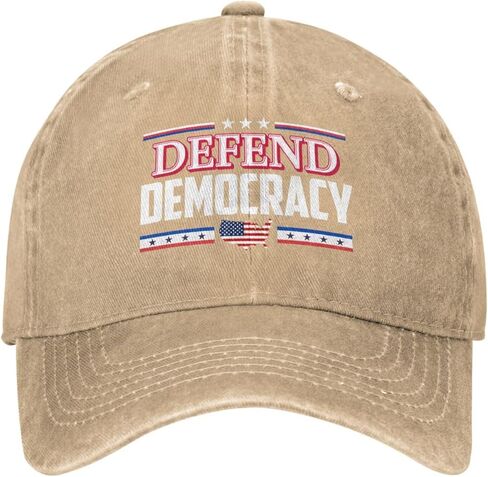 Defend Democracy Hat Save Democracy Hat Trucker Cap for Men Women Black in Saudi Arabia