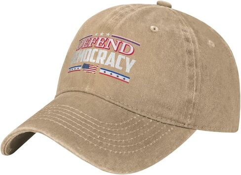 Defend Democracy Hat Save Democracy Hat Trucker Cap for Men Women Black in Saudi Arabia
