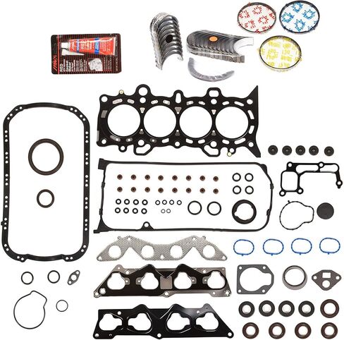 Evergreen Engine Rering Kit FSBRR4034EVE Compatible With 01-05 Honda Civic 1.7 D17A2 D17A6 Full Gasket Set, Standard Size Main Rod Bearings, Standard Size Piston Rings in Saudi Arabia