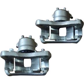 MAYASAF 19B2680 19B2681 Front Brake Caliper Driver & Passenger Side Caliper Assembly for Mitsubishi Lancer 2002-2007, w/Mounting Bracket & Metal Piston in Saudi Arabia