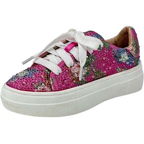 Girl's Rhinestone Flat Bling Fashion Tennis Sneakers Sidny Sneaker in Saudi Arabia
