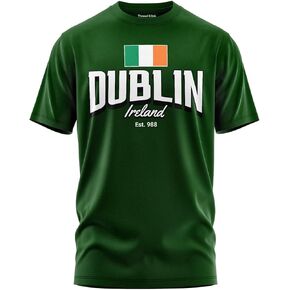 Dublin Ireland Est 988 Mens T-Shirt, Dublin Ireland Short Sleeve Cotton Unisex Top Tee in Saudi Arabia