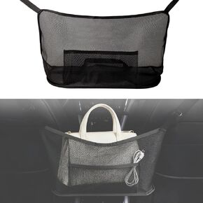 حامل محفظة للسيارة بين المقعد الأمامي، حامل حقيبة يد شبكي للجيب وحاجز للمقعد الخلفي للحيوانات الأليفة/الأطفال، منظم حقيبة شبكية لتخزين الهواتف/الوجبات الخفيفة، ملحقات السيارة للنساء in Kuwait