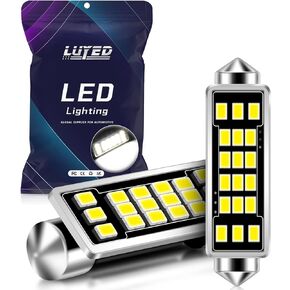 LUYED 2 × 110 لومن فائق السطوع منخفض الطاقة 3020 6-EX شرائح W5W 194 168 2825 لمبات LED من مادة الألومنيوم، زينون أبيض (تبديد الحرارة الأمثل في هذا السوق) in Kuwait