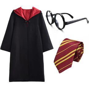 مجموعة أزياء الساحر - نظارات الساحر وأردية الزي المدرسي وملصقات الوشم - إكسسوارات الهالوين in Kuwait