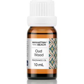 مانهاتن بيتش - خشب العود، زيت ناشر مستوحى من العطور الفاخرة - زيت عطري للناشرين بالموجات فوق الصوتية وبدون ماء - 10 مل، زجاجة زجاجية سعة 0.34 أونصة سائلة in Kuwait