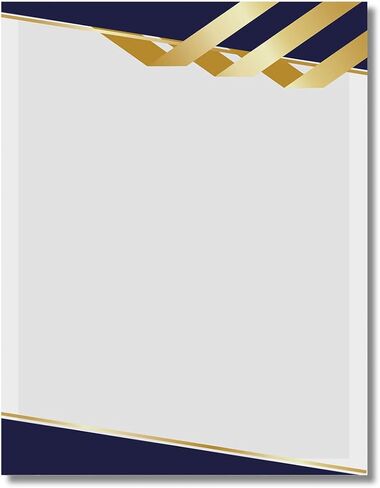 PaperDirect Perfectly Random Gold Dots Border Papers, 8.5" x 11" Elegant Stationery for Invitations, Flyers, Letters, Certificates, Cards, Scrapbooks, and School or Business Use, 25 Sheets in Saudi Arabia