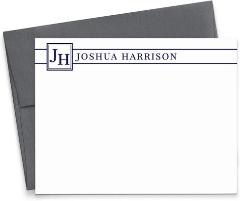 Personalized Monogram Stationery, Professional Note cards, Stationery for Men, Stationary for Women, Monogram Note Cards, Your Choice of Colors and Quantity in Saudi Arabia