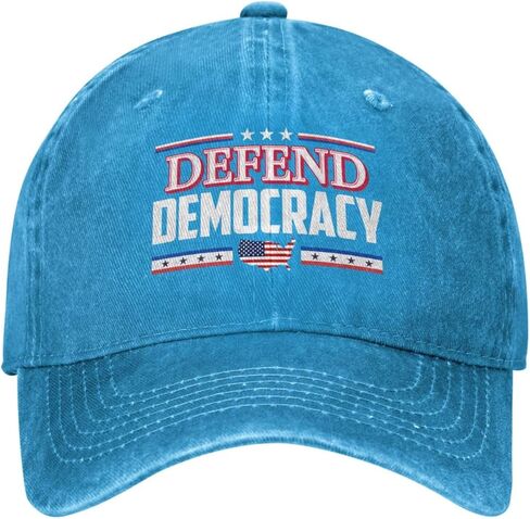 Defend Democracy Hat Save Democracy Hat Trucker Cap for Men Women Black in Saudi Arabia