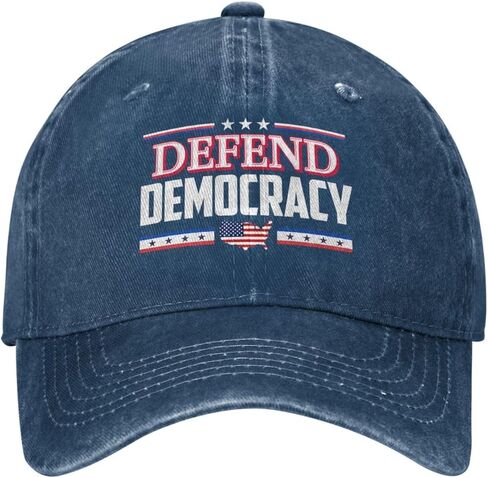 Defend Democracy Hat Save Democracy Hat Trucker Cap for Men Women Black in Saudi Arabia