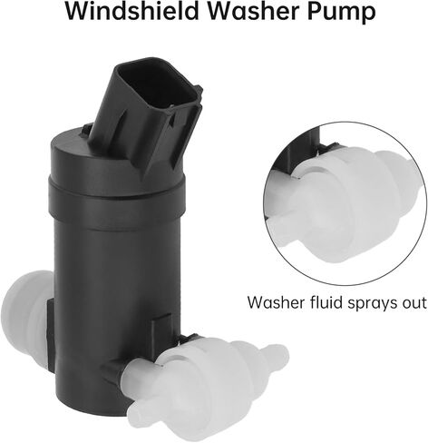 98510-A9000 Windshield Washer Pump Compatible with Kia Sedona 2015-2021 3.3L V6 & Kia Sorento 2016-2020 2.0L 2.4L - Direct Replacement OEM 78413-34000 with Rubber Grommet in Kuwait