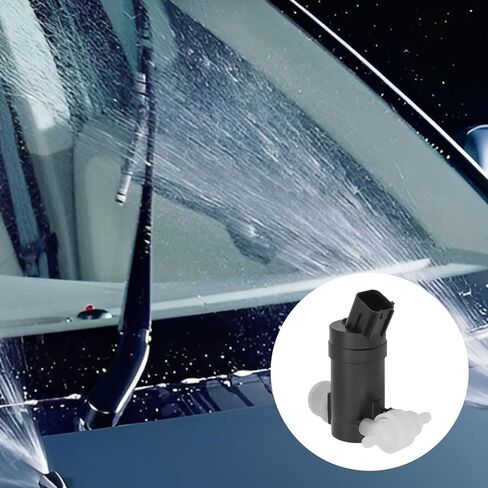 98510-A9000 Windshield Washer Pump Compatible with Kia Sedona 2015-2021 3.3L V6 & Kia Sorento 2016-2020 2.0L 2.4L - Direct Replacement OEM 78413-34000 with Rubber Grommet in Kuwait