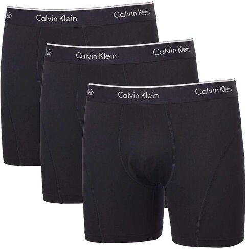 Calvin Klein Men's 3-Pack Microfiber Mesh Boxer Briefs in Saudi Arabia