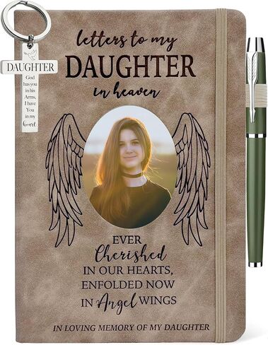 Dad Memorial Gifts for Loss of Father, In Loving Memory of Dad Journal 200 Pages Notebook A5 Lined with Window Space Photo Insert, Dad Passing Away Sympathy Remembrance Bereavement Grieving Gift in Saudi Arabia