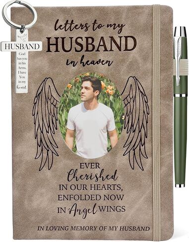 Dad Memorial Gifts for Loss of Father, In Loving Memory of Dad Journal 200 Pages Notebook A5 Lined with Window Space Photo Insert, Dad Passing Away Sympathy Remembrance Bereavement Grieving Gift in Saudi Arabia