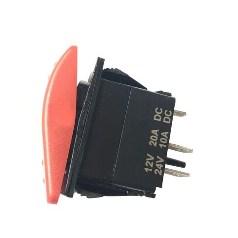 مفتاح الروك للتحذير من المخاطر LED 5 دبوس SPST 12V مفتاح إيقاف الطوارئ مع غطاء أحمر، أضواء مخاطر السيارة الروك تبديل مفاتيح مقاومة للماء للسيارات البحرية قارب شاحنة UTV RZR وحدة التحكم in Saudi Arabia