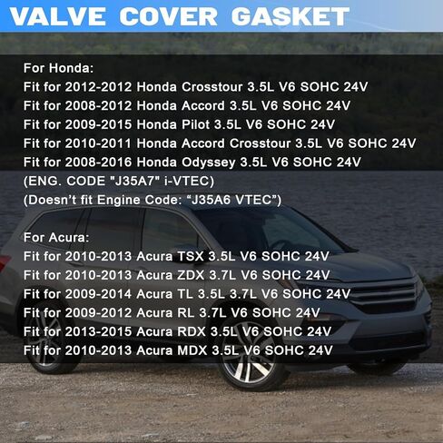 AUCERAMIC VS50773R لهوندا أكورا غطاء صمام المحرك طوقا مع VTEC صمام الملف اللولبي طوقا لهوندا أكورد الطيار أوديسي كروس تور أكورا RDX MDX RL TL TSX ZDX 2008-2016 3.5L 3.7L 15845-R70-A01 in Saudi Arabia