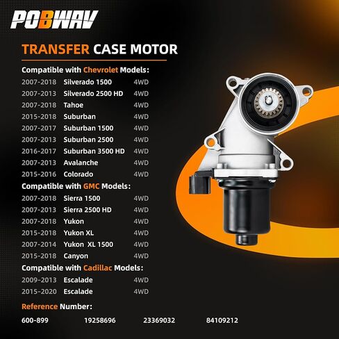 600-899 4WD مشغل محرك ناقل الحركة متوافق مع أفالانش تاهو سييرا 1500 يوكون XL سيلفرادو 1500 2007-2018، يستبدل مجموعة محرك ناقل الحركة 19258696 23369032 in Saudi Arabia