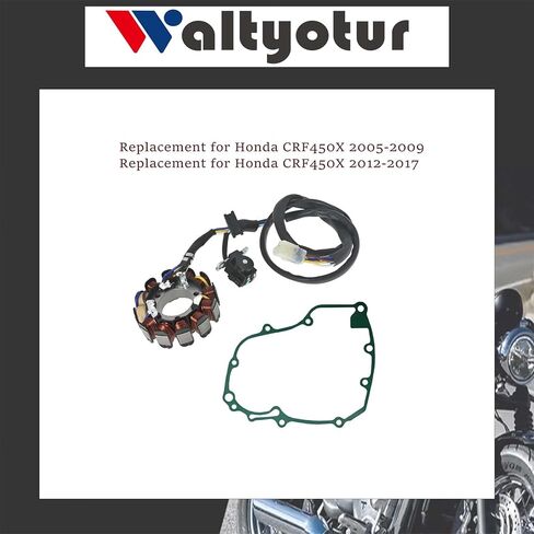 Waltyotur دراجة نارية الجزء الثابت ومجموعة مجموعات ربط السيراميك الارضي لاستبدال هوندا CRF450X 2005-2009 CRF 450 X 2012-2017 in Saudi Arabia