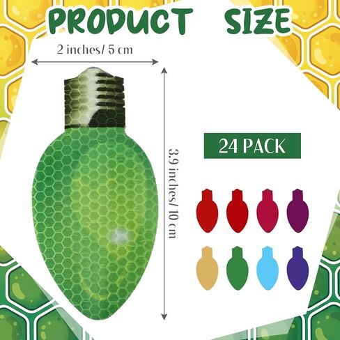 24 Pack VBS Reflective Light Bulb Magnets Sticker Decorations 4 x 2 Inches 2026 Light Themed VBS Cut-Outs Decoration for Stage Wall Door Bulletin Board Window and Night Displays in Kuwait