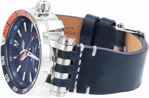 Vostok Europe NH35-575A715 with Leather Strap, (Blue) Silicone Strap, Screwdriver and XL DryBox in Saudi Arabia