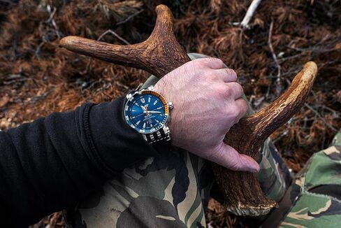 Vostok Europe NH35-575A715 with Leather Strap, (Blue) Silicone Strap, Screwdriver and XL DryBox in Saudi Arabia