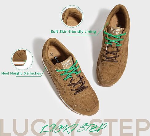 LUCKY STEP Women's Retro Fashion Sneakers - Non Slip Casual Athletic Shoes - Trendy Classic Comfortable Tennis Sneaker in Saudi Arabia