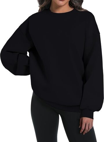 kims cosiart Womens Oversized Sweatshirts Hoodies Long Sleeve Tops Fall Winter Clothes Crewneck Cozy Outfits Pullover in Saudi Arabia