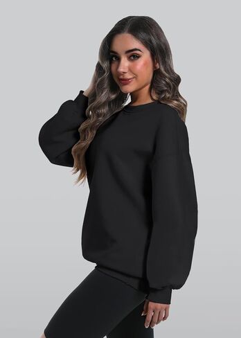 kims cosiart Womens Oversized Sweatshirts Hoodies Long Sleeve Tops Fall Winter Clothes Crewneck Cozy Outfits Pullover in Saudi Arabia