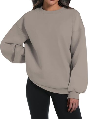 kims cosiart Womens Oversized Sweatshirts Hoodies Long Sleeve Tops Fall Winter Clothes Crewneck Cozy Outfits Pullover in Saudi Arabia