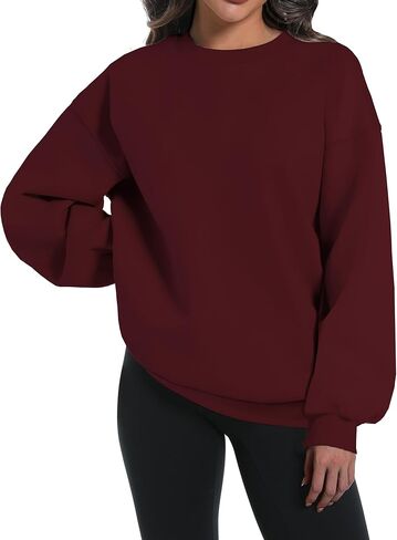 kims cosiart Womens Oversized Sweatshirts Hoodies Long Sleeve Tops Fall Winter Clothes Crewneck Cozy Outfits Pullover in Saudi Arabia