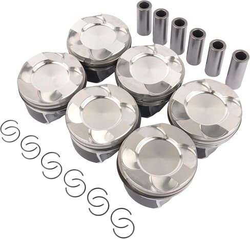 6x Pistons Rings STD 84mm Compatible with B-M-W 335i E90 E91 E92 E93 M135i M235i X3 X4 X5 N55B30#11257610297 11257584125 11257610297 in Saudi Arabia