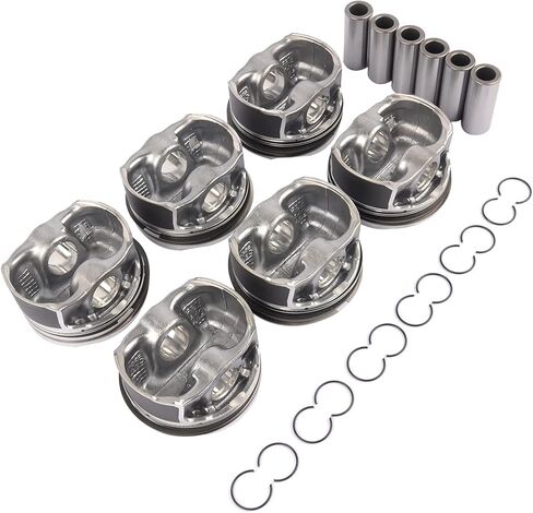 6x Pistons Rings STD 84mm Compatible with B-M-W 335i E90 E91 E92 E93 M135i M235i X3 X4 X5 N55B30#11257610297 11257584125 11257610297 in Saudi Arabia