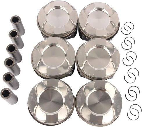 6x Pistons Rings STD 84mm Compatible with B-M-W 335i E90 E91 E92 E93 M135i M235i X3 X4 X5 N55B30#11257610297 11257584125 11257610297 in Saudi Arabia