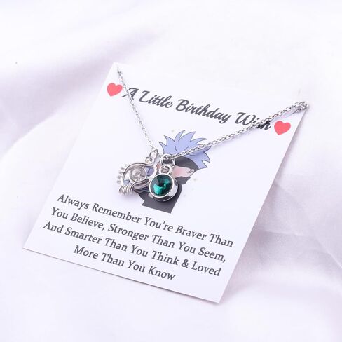 WUSUANED Anime Fans Inspired Necklace Manga Eyes Jewelry Manga Gift For Animes Lovers in Saudi Arabia