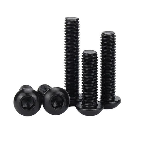 2/50 قطعة وعاء من الفولاذ المقاوم للصدأ الأسود مسدس المقبس رئيس مسامير M2 M2.5 M3 M4 M5 M6 M8 طول الترباس 3-60 مللي متر (10 مللي متر ، 10 قطعة M4) in Kuwait