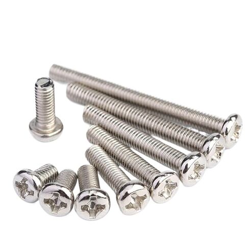 10-100 قطعة M1 M1.2 M1.4 M1.6 M1.7 M2 M2.5 M3 M3.5 M4 M5 مطلي بالنيكل الكربون الصلب الصليب راحة عموم مسامير الرأس (5 مللي متر ، M1 (100 قطعة)) in Kuwait