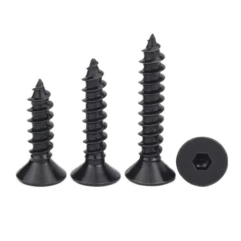 10-50 M2 M2.3 M2.6 M3 M3.5 M4 m5 m6 M8 مقبس سداسي من الفولاذ المقاوم للصدأ أو الفولاذ الأسود مسامير ذاتية اللولبة (أبيض، 12 مم_M3 50 قطعة) in Kuwait