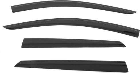IKON MOTORSPORTS Tape on Low Profile Window Visors, Compatible with 2017-2025 Cadillac XT5, Acrylic Smoke/Tinted Rain Guards, Side Window Wind Deflectors 4PCS in Kuwait