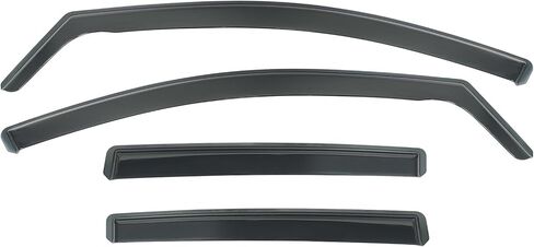 IKON MOTORSPORTS in Channel Window Visors Compatible with 2022-2026 VW Volkswagen MK8 Golf GTI & Golf R, PC Polycarbonate Black Rain Guards, Side Window Wind Deflectors 4PCS in Kuwait