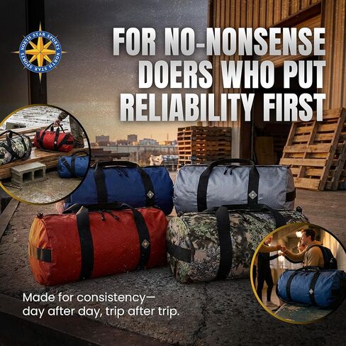 حقائب دفل كبيرة من Diamond Ripstop، متينة للغاية ومقاومة للتمزق، خياطة معززة، مقاومة للطقس، حقيبة دفل قابلة للطي للسفر (12 بوصة × 24 بوصة، 44 لتر) in Kuwait