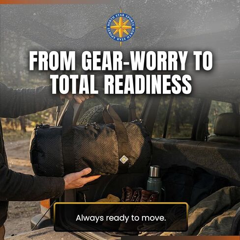 حقائب دفل كبيرة من Diamond Ripstop، متينة للغاية ومقاومة للتمزق، خياطة معززة، مقاومة للطقس، حقيبة دفل قابلة للطي للسفر (12 بوصة × 24 بوصة، 44 لتر) in Kuwait