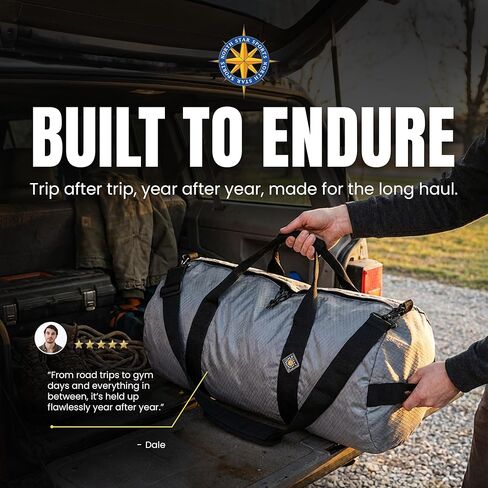 حقائب دفل كبيرة من Diamond Ripstop، متينة للغاية ومقاومة للتمزق، خياطة معززة، مقاومة للطقس، حقيبة دفل قابلة للطي للسفر (12 بوصة × 24 بوصة، 44 لتر) in Kuwait