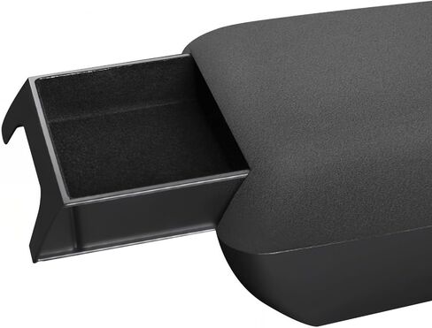 2025 2026 Tesla Raised Center Console Armrest Compatible with Model Y Juniper Model 3 Highland，Flannel Material with Layered Storage Compartment，Tesla Accessories Interior Organizers Black in Kuwait