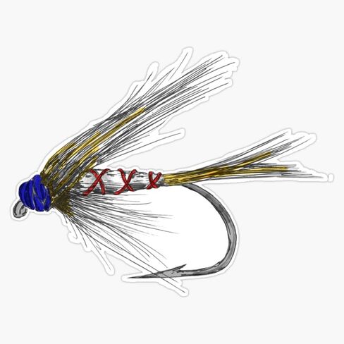 Fly Fishing American Tie Sticker Bumper Sticker Vinyl Decal 5" in Saudi Arabia