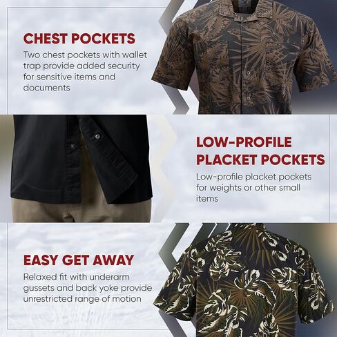 Vertx Dadeland CCW Mens Concealed Carry Tactical Shirt, Stretch Fabric for Outdoors, Relaxed-Fit in Saudi Arabia